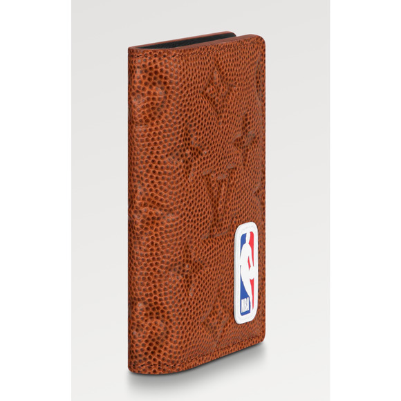 Louis Vuitton NBA Brown Basketball Leather Monogram Logo Pocket Organizer Wallet - Picture 3 of 11